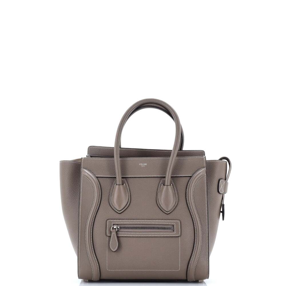 Celine Luggage Bag Grainy Leather Micro #242674C16B